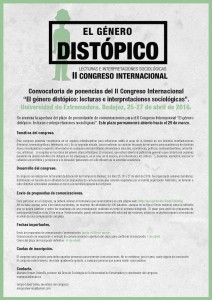 II Congreso Internacional. El género Distópico: Lecturas e Interpretaciones Sociológicas.